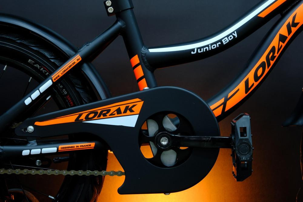 Lorak Junior 16 Boy Матовый Чёрный/Оранжевый