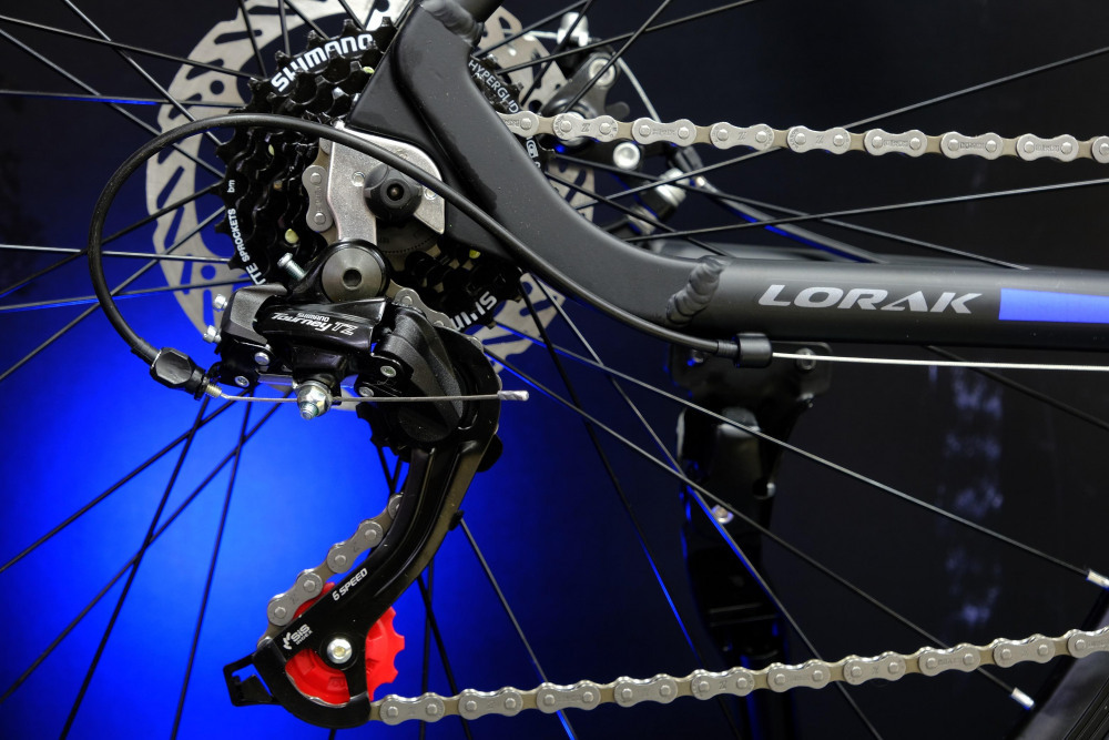 LORAK M-07 Prom Матовый Чёрный/Синий 21р (на рост 183-190)