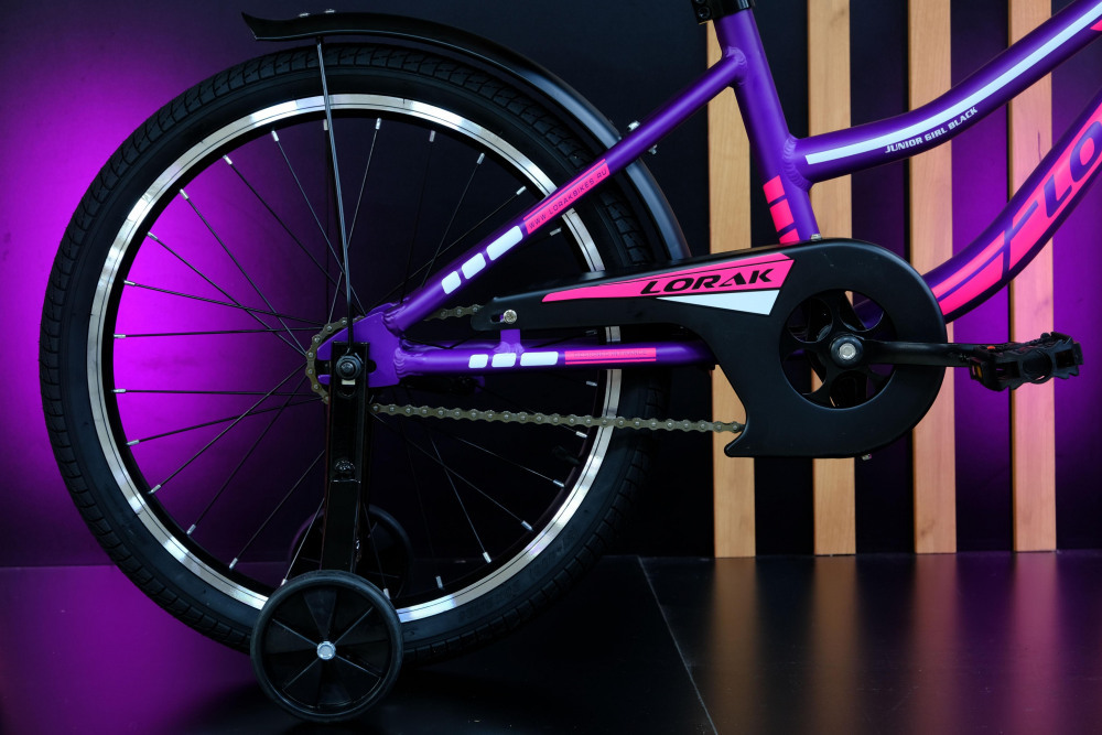 LORAK JUNIOR 20 Girl Black Матовый Фиолетовый/Розовый