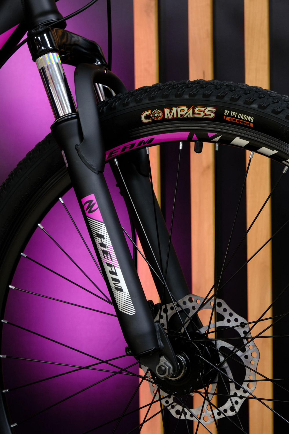 HEAM MATRIX 26 GIRL DISK Матовый Чёрный/Розовый рама 17 (на рост 155-173)